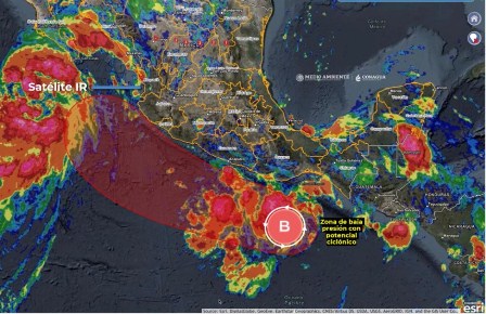 Zona de baja presión con probabilidad de desarrollo ciclónico, incrementarán precipitaciones en Oaxaca: CEPCO