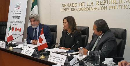Analizan senadora y ministro de Patrimonio de Canadá temas como plataformas virtuales