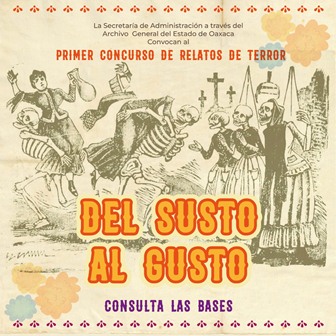 Invita Archivo General de Oaxaca a Primer Concurso de Relatos de Terror por Día de Muertos