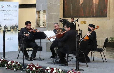 Cuarteto Carlos Chávez se presenta en la Antigua Casona de Xicoténcatl