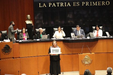 Presenta Xóchitl Gálvez denuncia por hechos contenidos en libro “El Rey del Cash”