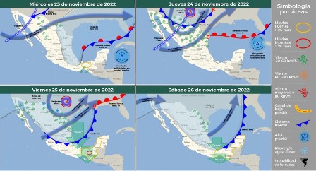 Prevén clima invernal más activo