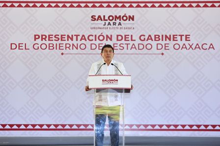 Presenta gobernador electo de Oaxaca primera parte de su gabinete paritario