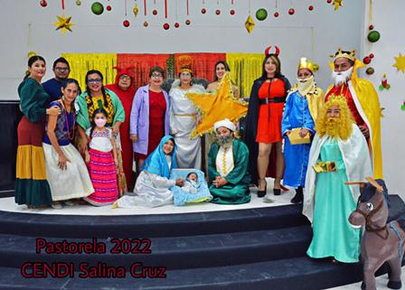 Fomenta Pemex tradición navideña en CENDI de Salina Cruz, Oaxaca