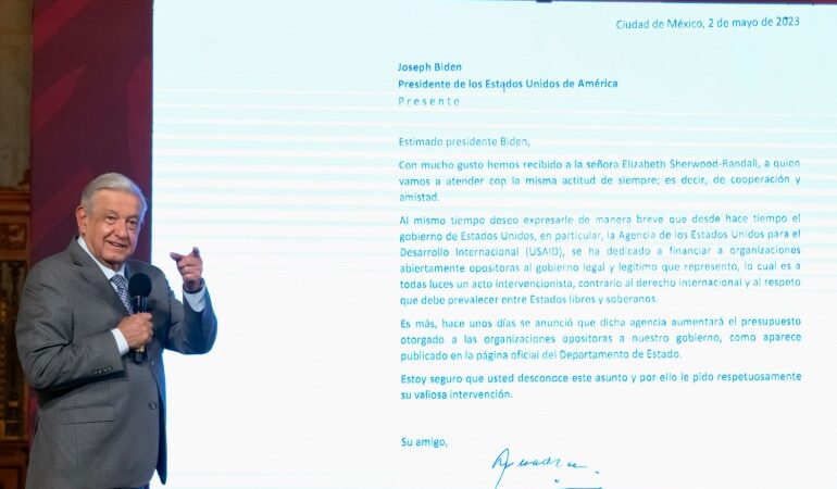 Andrés Manuel López Obrador cuestiona financiamiento de Estados Unidos a organizaciones opositoras al Gobierno de México