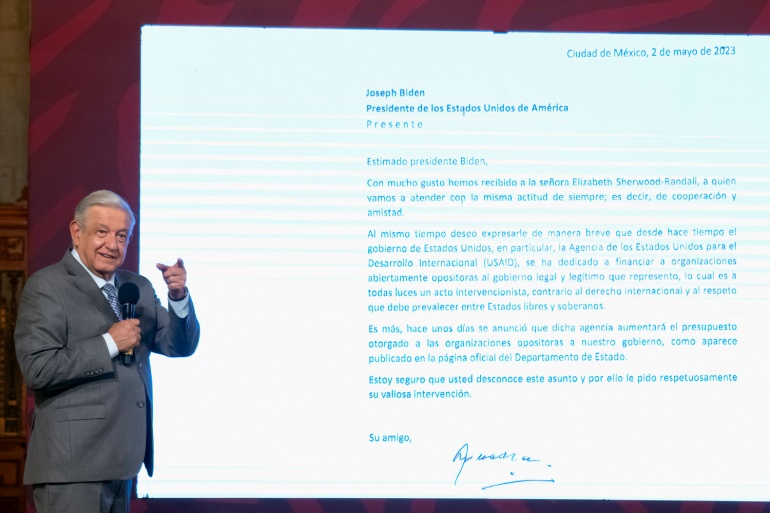 Andrés Manuel López Obrador cuestiona financiamiento de Estados Unidos a organizaciones opositoras al Gobierno de México