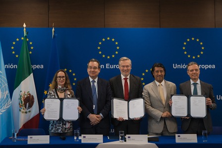 Respalda Unión Europea a ONU Migración y Acnur en la integración socioeconómica de personas en movilidad en México
