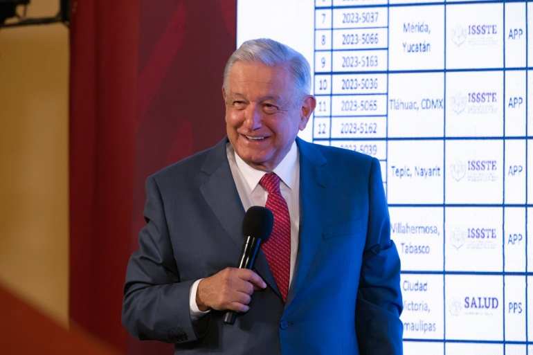 Percepción de inseguridad va a la baja: presidente Andrés Manuel López Obrador; en México hay menos víctimas de delitos, destaca