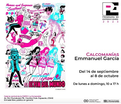 Exhibirán en La Esmeralda el trabajo gráfico “Calcomanías”, de Emmanuel García