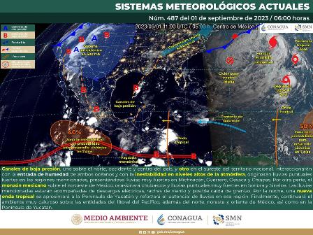 Exhorta Protección Civil tomar precauciones por lluvias en Oaxaca