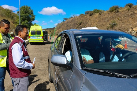 Implementa Protección Civil Operativo Ruta de la Fe 2023 al santuario de Santa Catarina Juquila