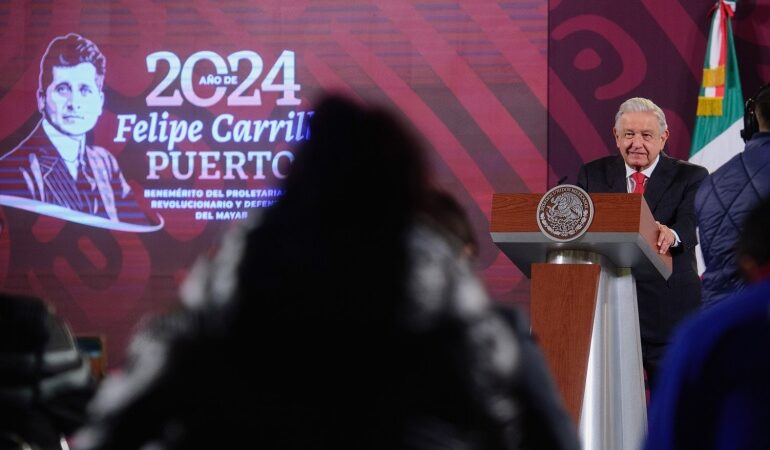 Conferencia de prensa matutina del presidente Andrés Manuel López Obrador. Jueves 11 de enero 2024. Versión estenográfica.