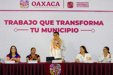Con trabajo y unidad, Gobierno de Oaxaca impulsa el desarrollo de San Pedro Huilotepec