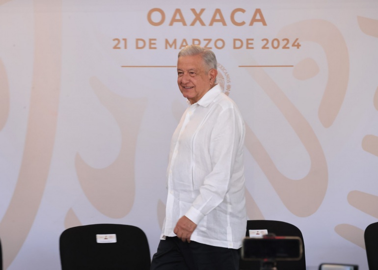 Conferencia de prensa matutina del presidente Andrés Manuel López Obrador, desde Oaxaca. Jueves 21 de marzo 2024. Versión estenográfica.