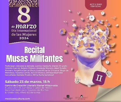 Lecturas, presentación editorial y concierto, actividades del Inbal para celebrar el Día Mundial de la Poesía