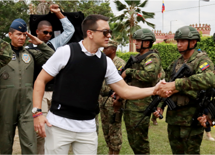 Ariete contra México, derechista Daniel Noboa, presidente de Ecuador