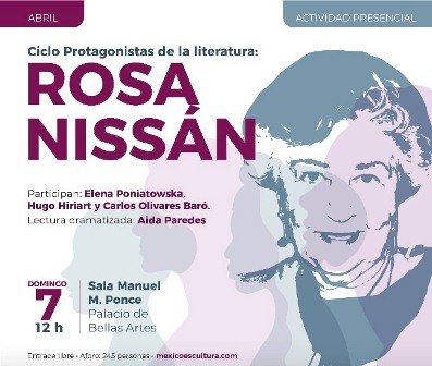 Recibirá Rosa Nissán reconocimiento como Protagonista de la Literatura Mexicana