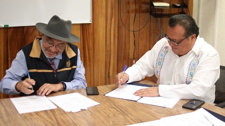 Firman Colegio Intercultural y UNAM convenio para el mejoramiento académico en planteles