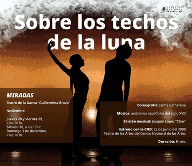 Miradas, de la Compañía Nacional de Danza, llega al Teatro de la Danza Guillermina Bravo