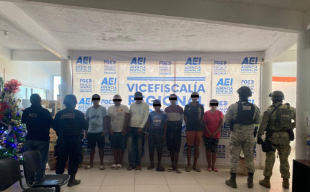 Siete personas detenidas