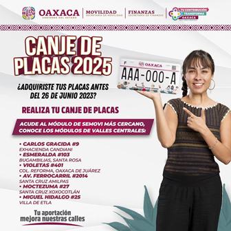 Anuncia Semovi mantenimiento a infraestructura vial en el estado de Oaxaca