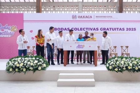 Celebran 300 bodas civiles con “Dale el sí con todos los derechos” en Oaxaca