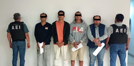 Aprehenden a cuatro personas