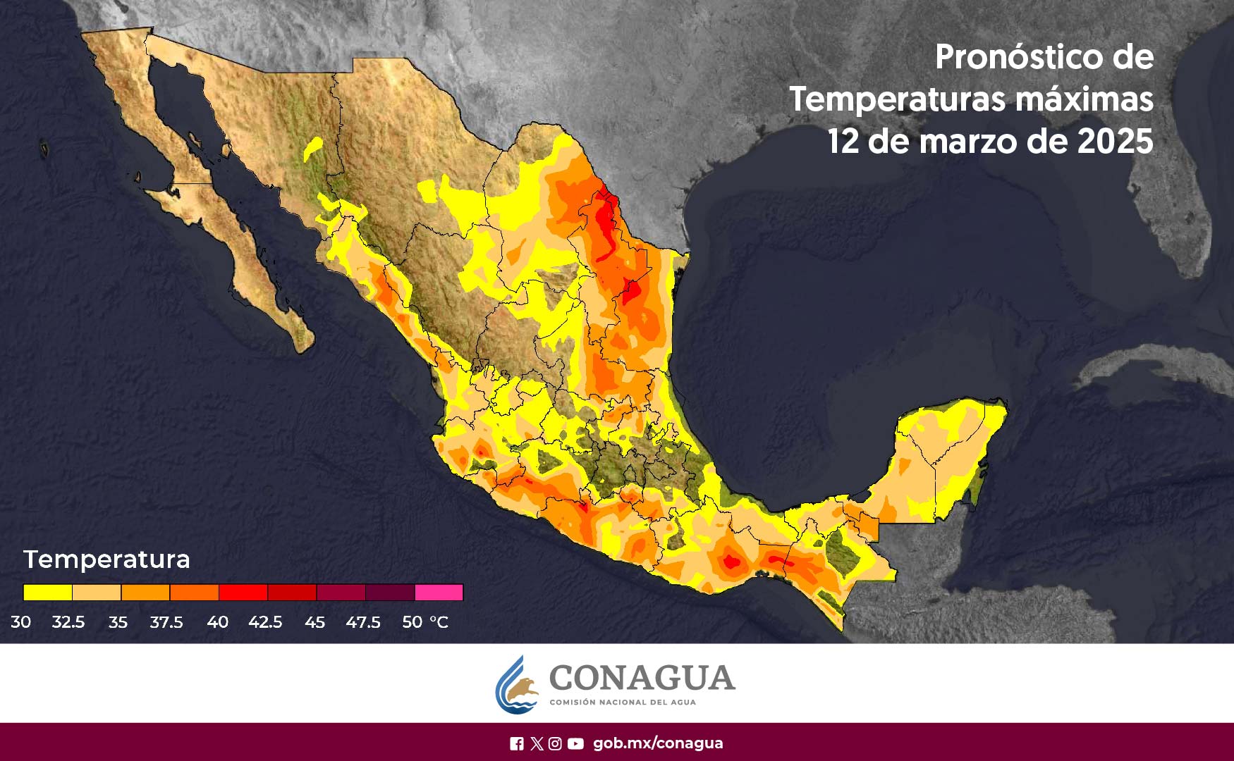 Prevén para esta noche vientos de muy fuertes a intensos, con tolvaneras en el noroeste y norte de México