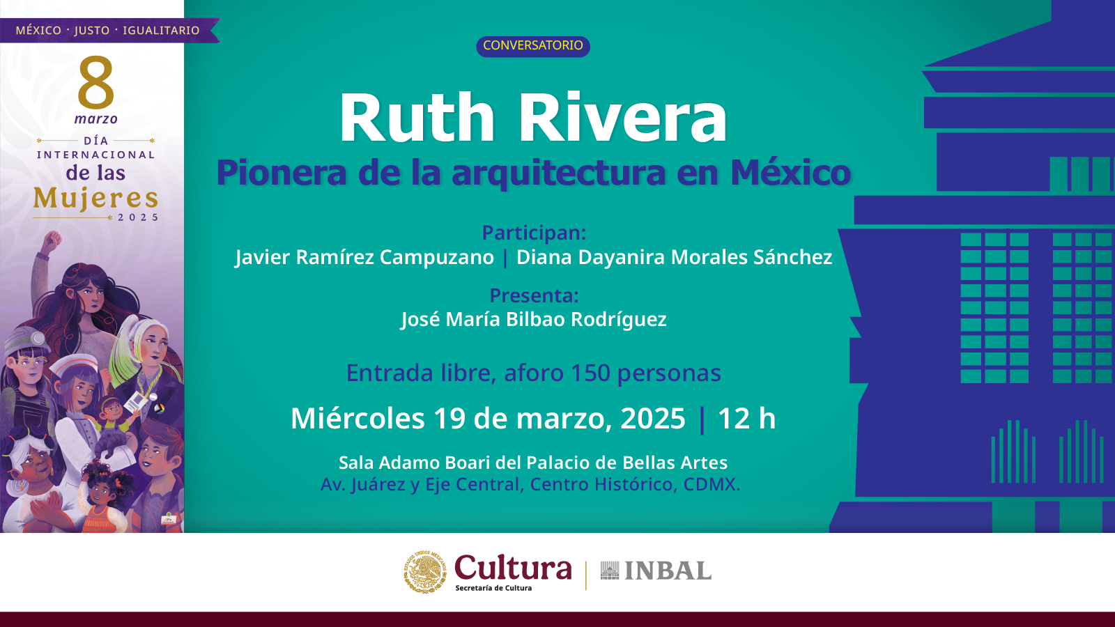 Conversatorio sobre Ruth Rivera: Pionera de la arquitectura en México