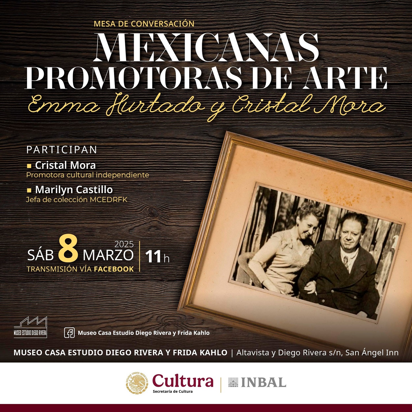 Destacan en charla virtual el trabajo de las promotoras culturales Emma Hurtado y Cristal Mora