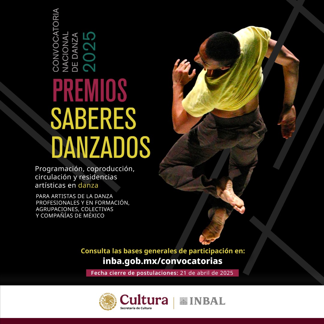 Fortalece Secretaría de Cultura e Inbal la danza con la convocatoria “Premios saberes danzados”