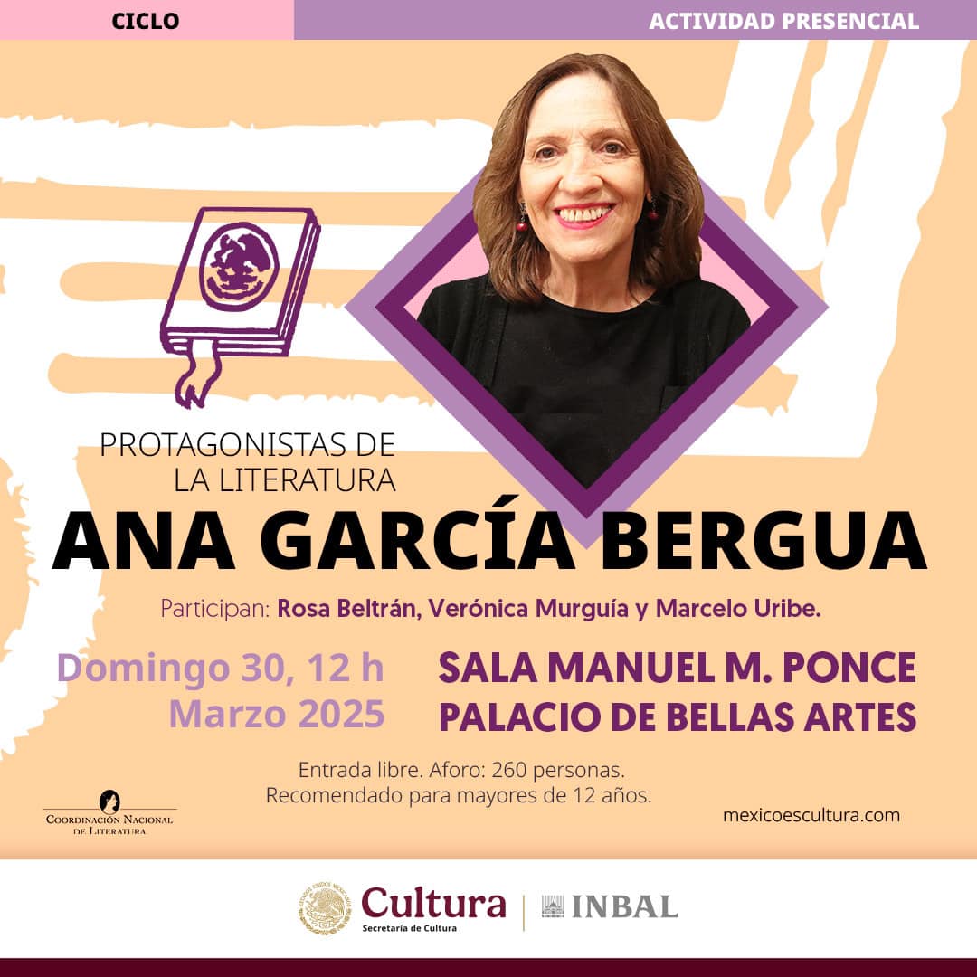 Participará Ana García Bergua en el ciclo Protagonistas de la Literatura