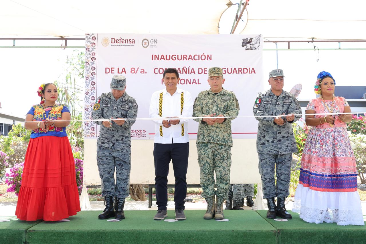 Inauguran cuartel de la Guardia Nacional en Santo Domingo Tehuantepec, Oaxaca