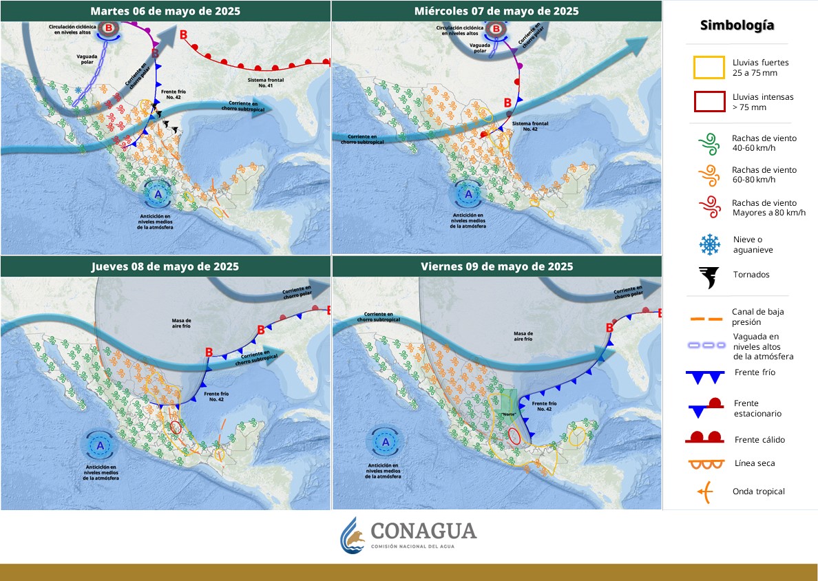 A partir de este día, dará inicio la Onda de Calor en Nuevo León, Tamaulipas, SLP, Guanajuato, Veracruz y Tabasco