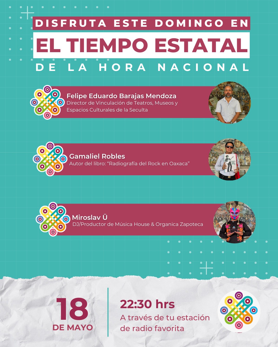 Abordará El Tiempo Estatal de la Hora Nacional propuesta “Fines Culturales”