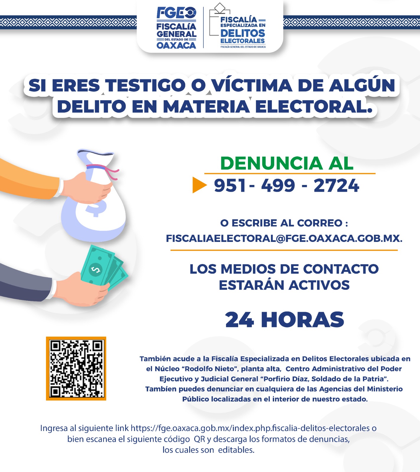 Colaboran en recepción de denuncias de delitos electorales durante elección judicial