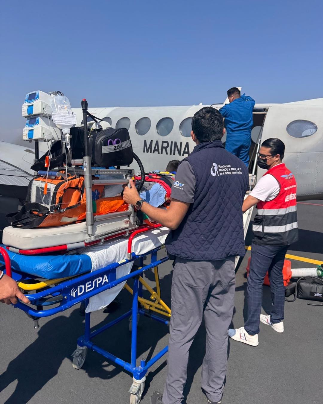 Colabora Gobierno de Oaxaca en traslado de menor con quemaduras a Galveston, Texas, EU