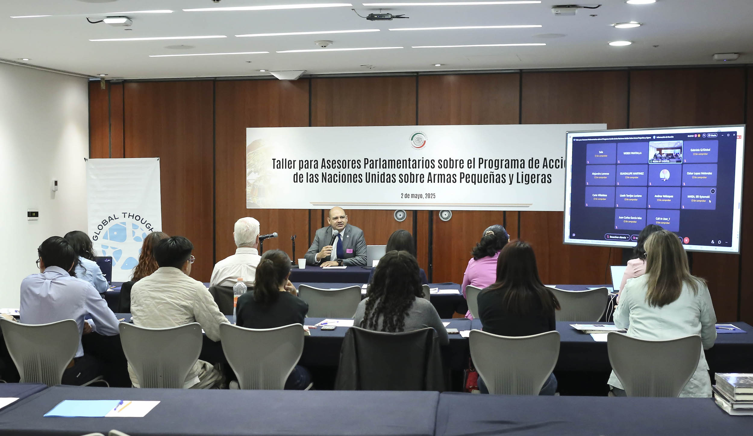 Reciben asesores legislativos capacitación acerca de programa de la ONU sobre armas pequeñas y ligeras