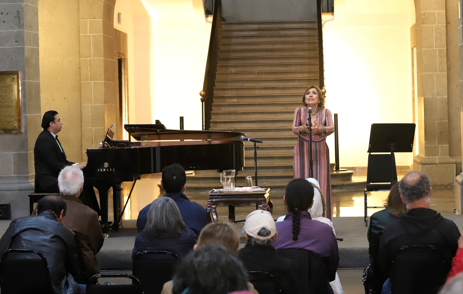 Ofrecen recital Alicia Cascante y José Bustamante en Casona de Xicoténcatl