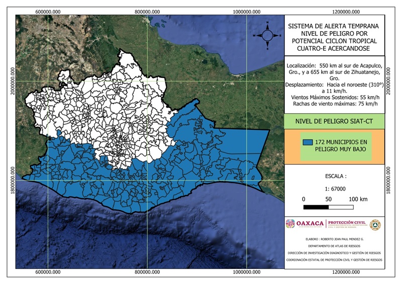 Depresión Tropical Cuatro-E se intensifica a Tormenta Tropical “Dalila”