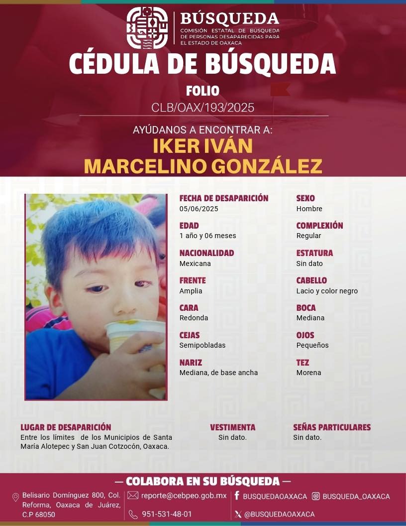 Refuerza Gobierno de Oaxaca acciones de búsqueda de un menor en la Sierra Mixe