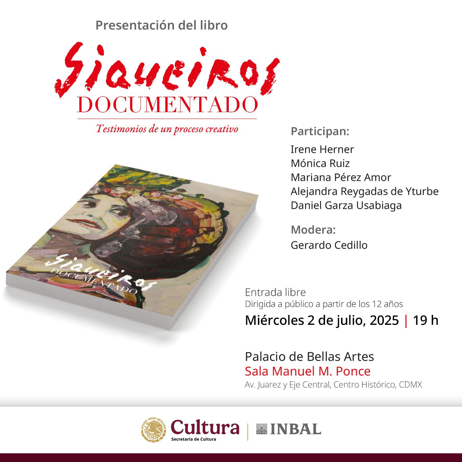 Presentarán libro “Siqueiros documentado. Testimonio de un proceso creativo” en el Palacio de Bellas Artes