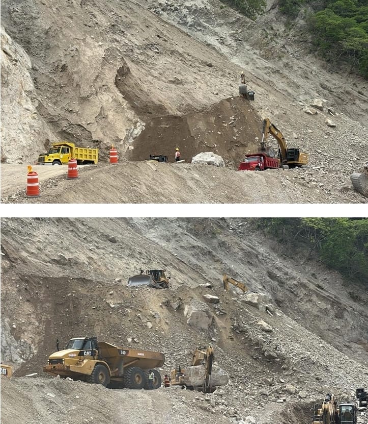 Sin interrupciones, continúan trabajos para rehabilitación del paso en autopista Mitla-Tehuantepec: Sego