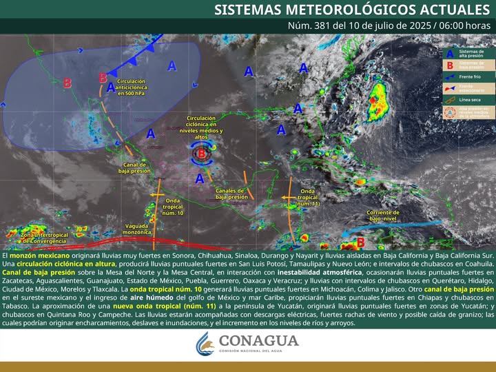 Pronostican lluvias intensas y tormentas eléctricas en Oaxaca