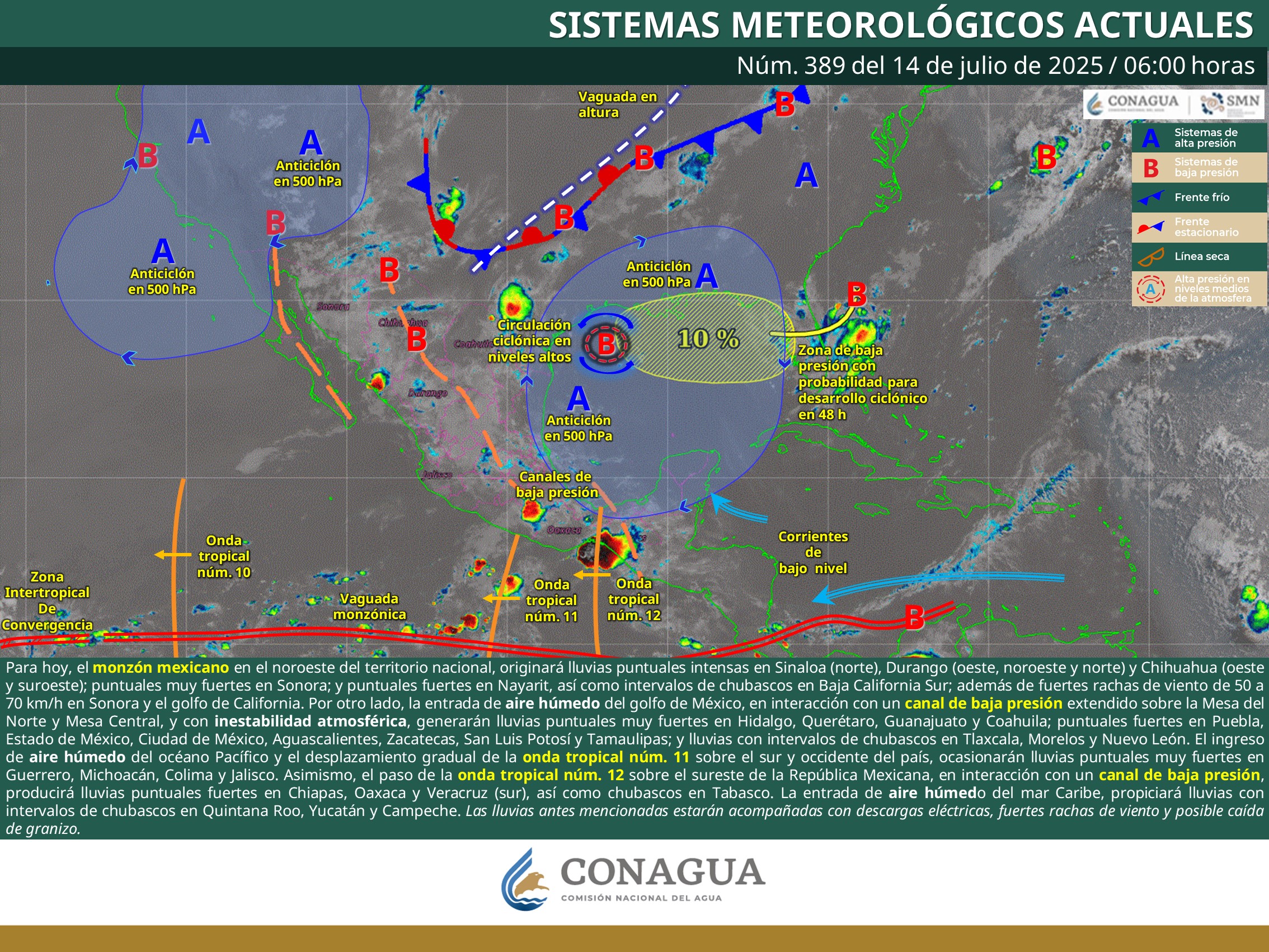Se prevén lluvias y tormentas puntuales en Oaxaca