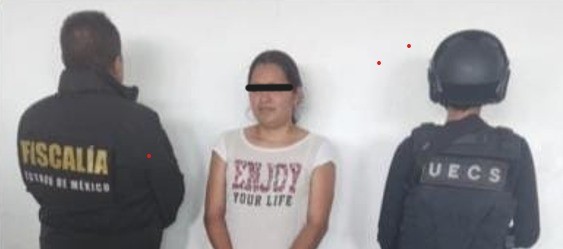 Aprehenden en el Edomex a una mujer
