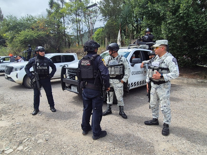 Por la Paz Territorial, despliega Gabinete de Seguridad operativo en la Sierra de Juárez