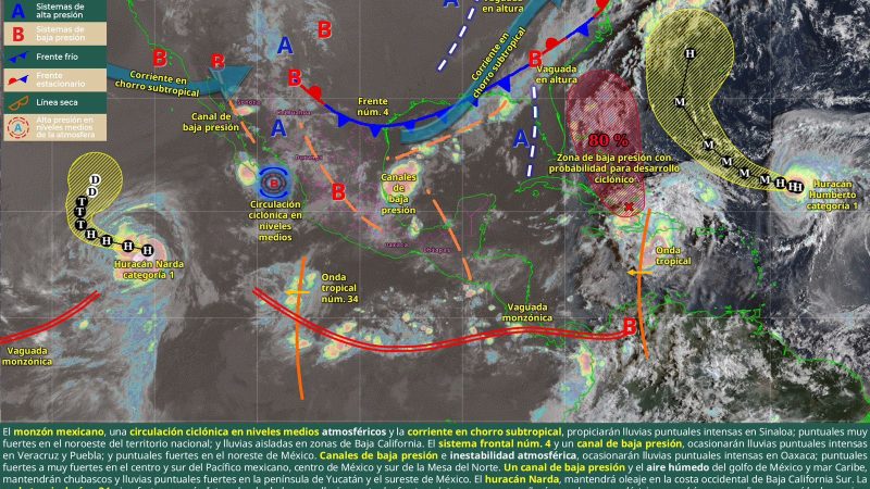 Lluvias fuertes y tormentas eléctricas