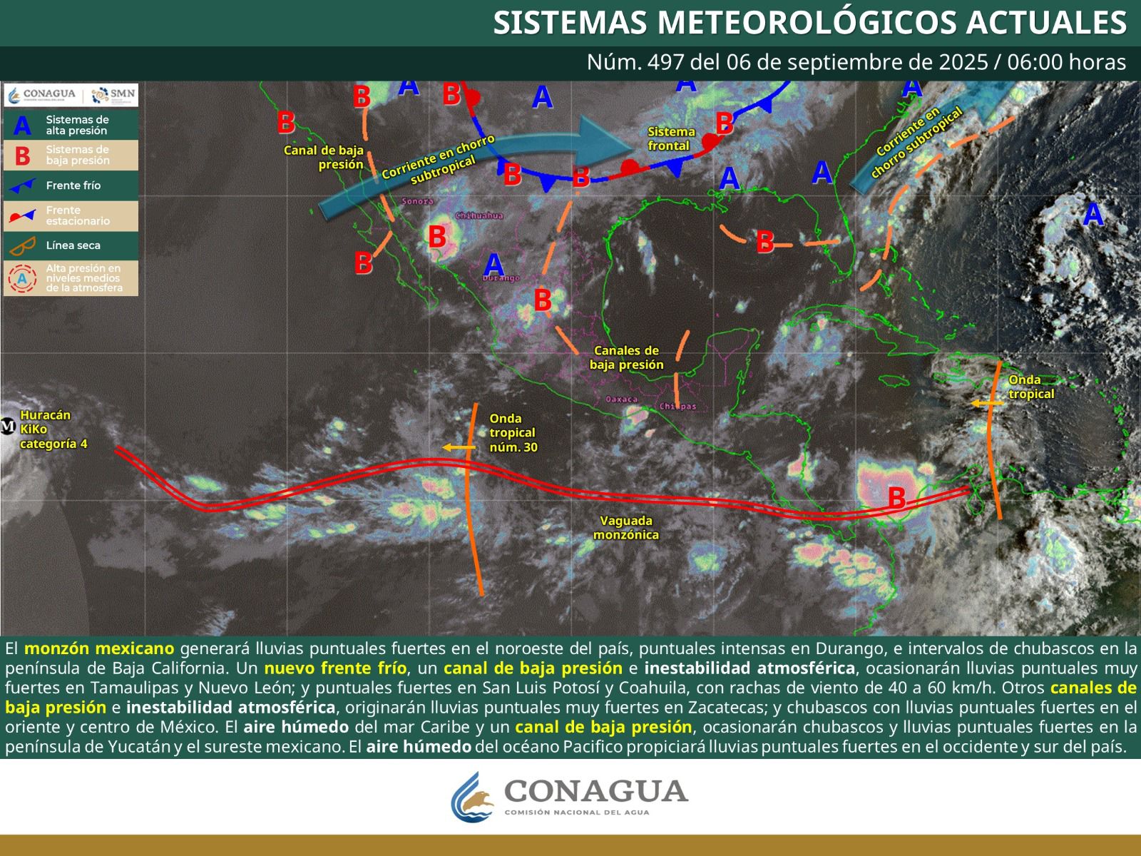 Prevén lluvias con tormentas ocasionales en zonas montañosas de Oaxaca