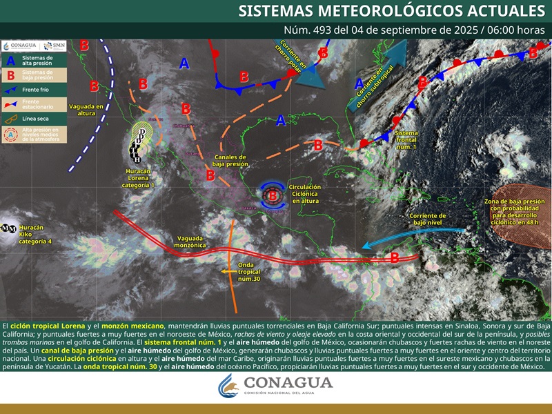 Continuará la presencia de lluvias y tormentas en Oaxaca